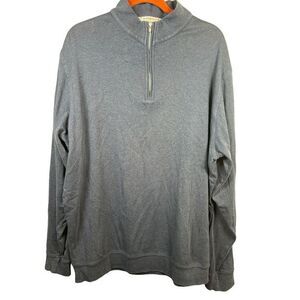 Peter Millar 1/4 Zip Golf Pullover Size XL Grey Long‎ Sleeve